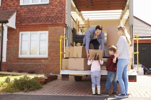 Boxes and compact furniture prepared for small removals