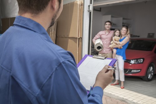 Moving day preparation for house removals in Addington