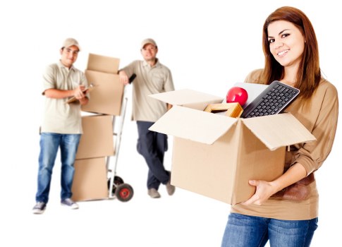 Boxes and furniture prepared for household storage in Addington